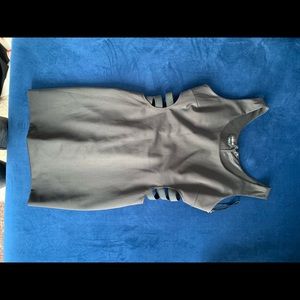 Black going out Bebe mini dress with cutouts